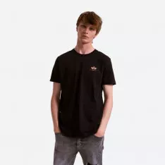 Тениска Alpha Industries Basic T Small Logo Foll Print 188505FP 365 - ketsovete.bg Тениска Alpha Industries Basic T Small Logo Foll Print 188505FP 365
